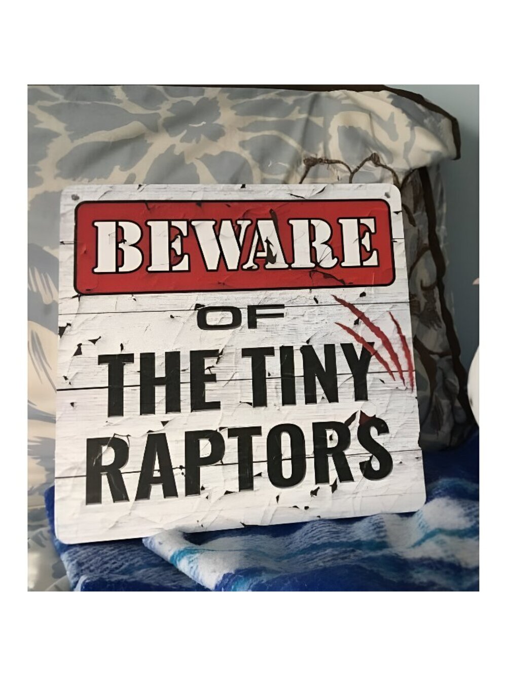 Tiny Raptors Chicken Decor 12" x12''- Chicken Yard Decorations